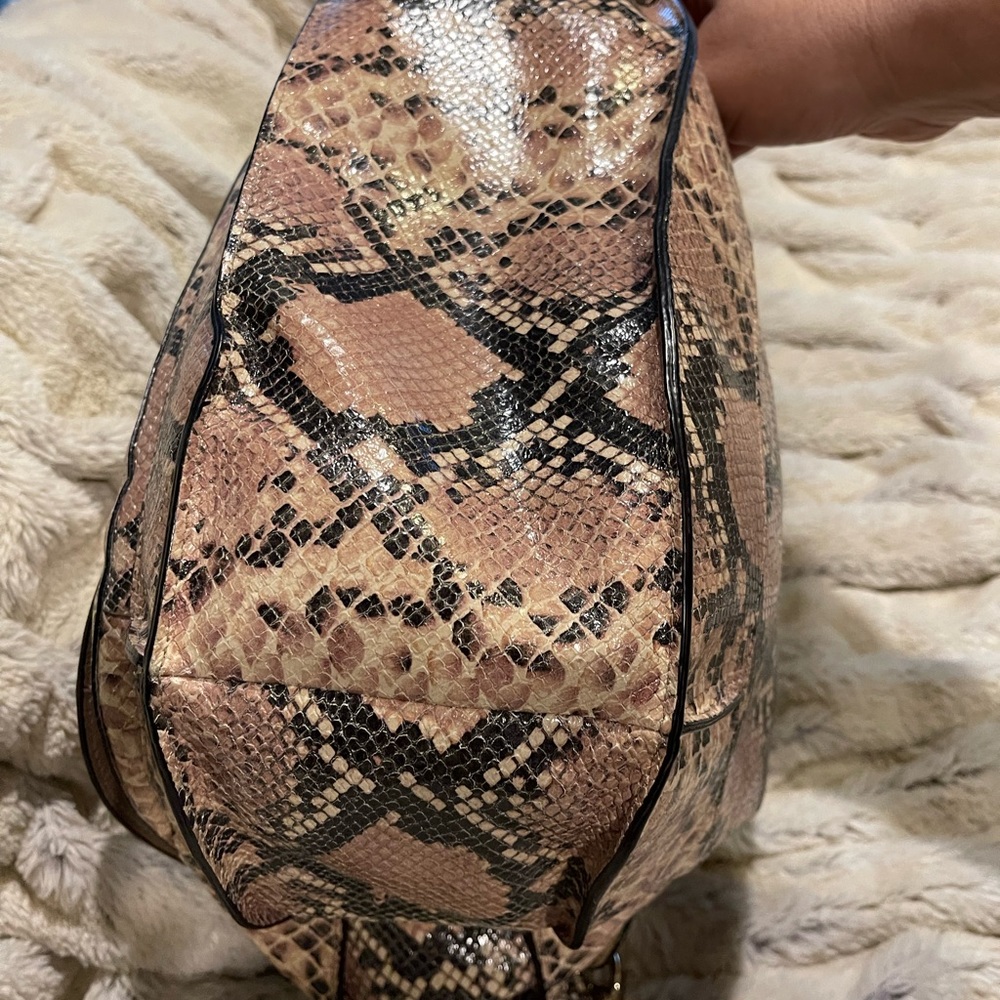 Coach Kristin Embossed Python Leather Hobo Bag - image 6